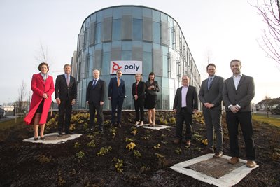 Poly sign lease at new Crown Square Campus, Galway